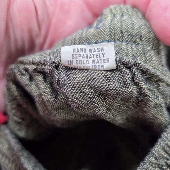 Bohemian Style Harem Pants Patchwork Design Elastic Waist With Drawstring. OS - Picture 5 of 9